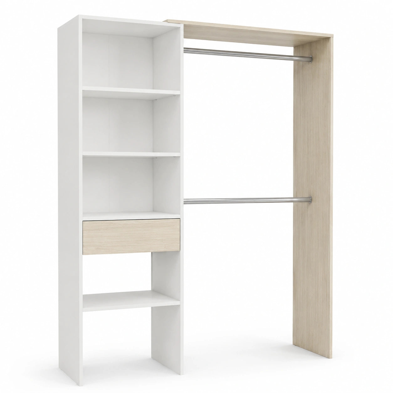 armoire-de-rangement-avec-etageres-et-penderies-blancchene-158x187x40-cm-bodzbz5985kg