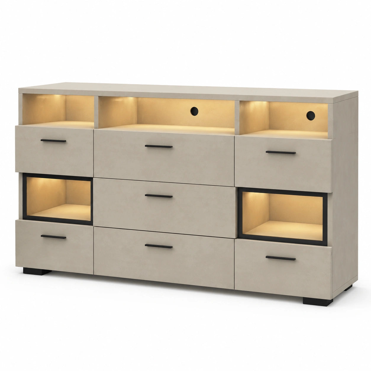 buffet-moderne-avec-eclairage-led-portes-et-tiroirs-aidbdn6064yg